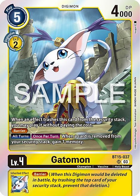 Gatomon Card Front