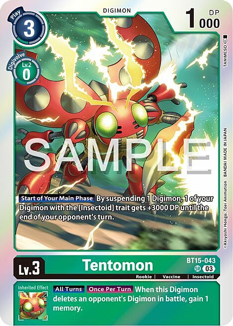 Tentomon Card Front