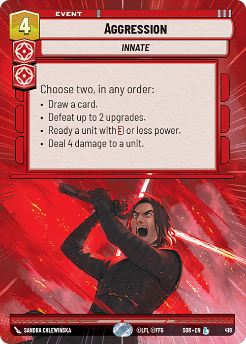 Aggression Card Front