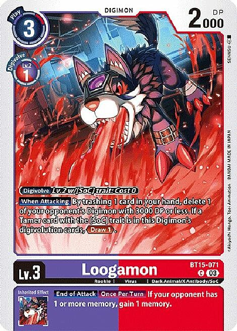 Loogamon Card Front