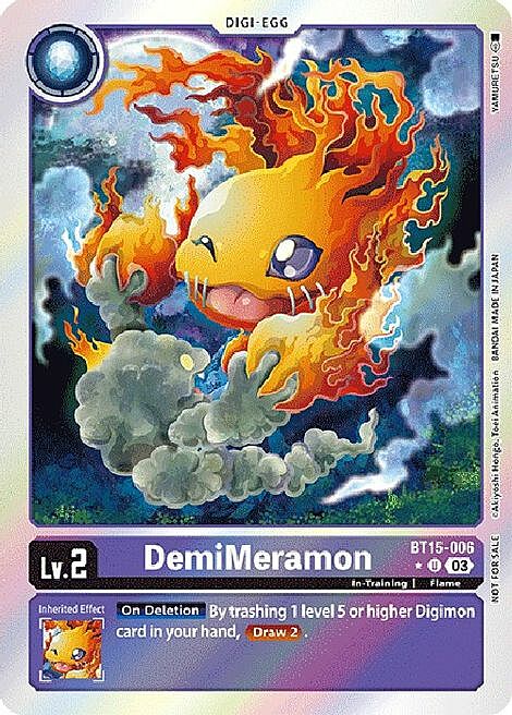 DemiMeramon Card Front