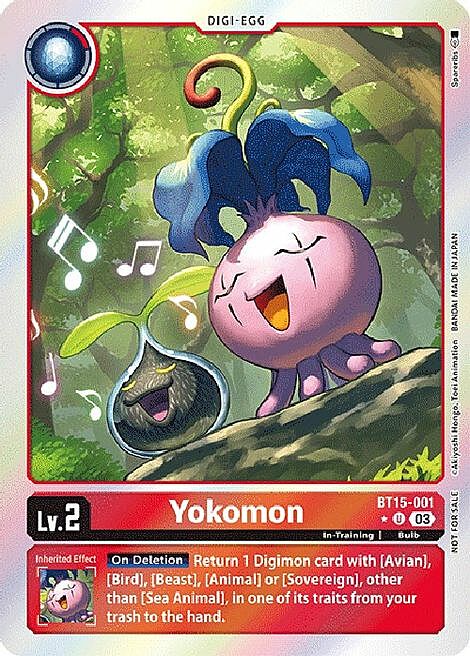 Yokomon Card Front