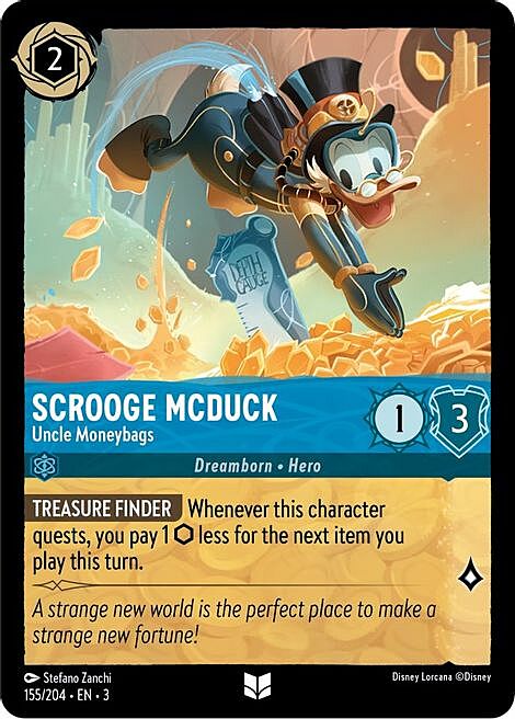 Scrooge McDuck - Uncle Moneybags Card Front