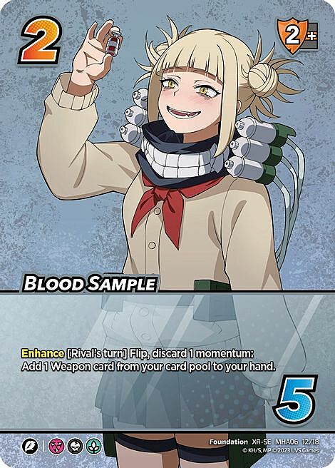 Blood Sample Card Front