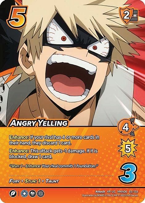 Angry Yelling Card Front