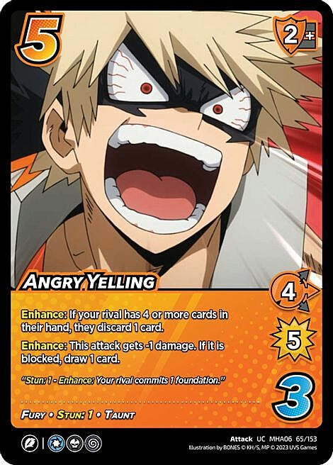 Angry Yelling Card Front