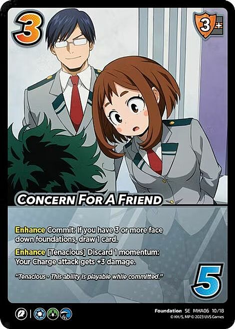 Concern For A Friend Card Front