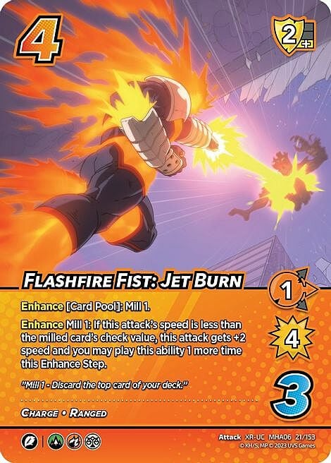 Flashfire Fist: Jet Burn Card Front