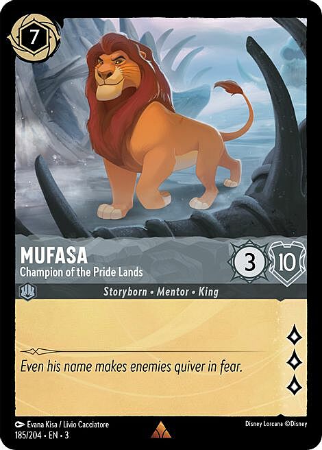 Mufasa - Champion of the Pride Lands Card Front