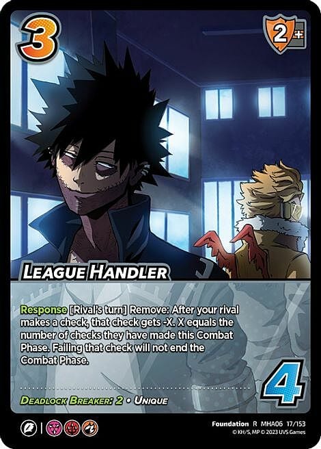 League Handler Card Front