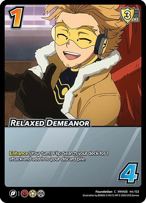 Relaxed Demeanor Card Front