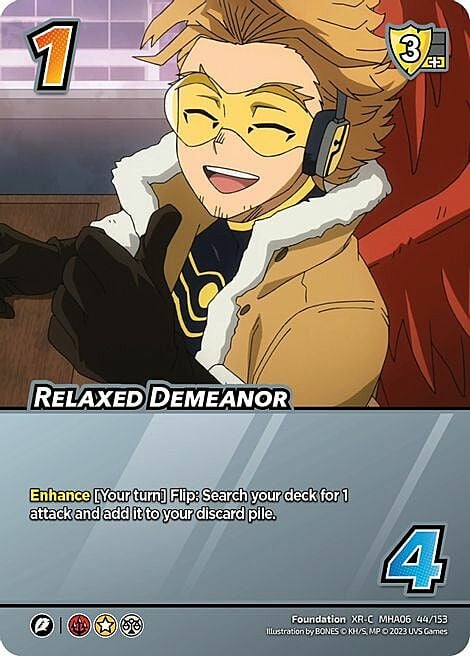 Relaxed Demeanor Card Front