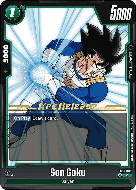 Son Goku Card Front