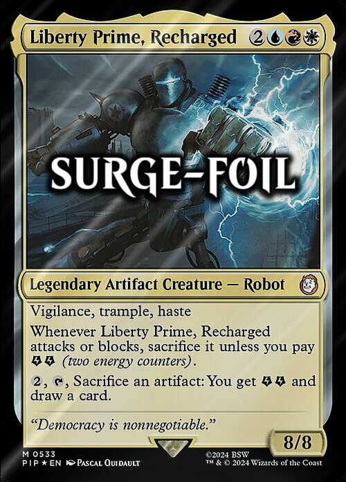 Liberty Prime, Recharged Card Front