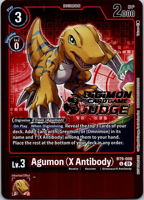 Agumon (X Antibody) Card Front