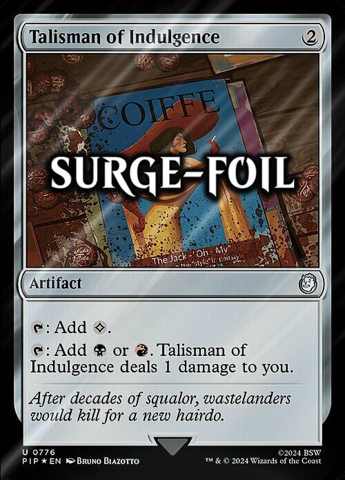 Talisman of Indulgence Card Front