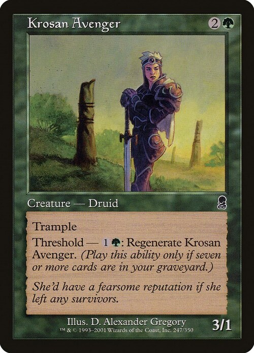 Krosan Avenger Card Front