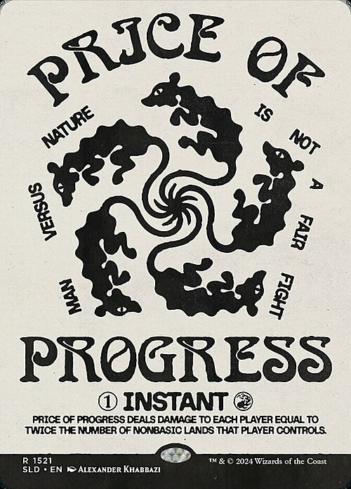 Price of Progress Card Front