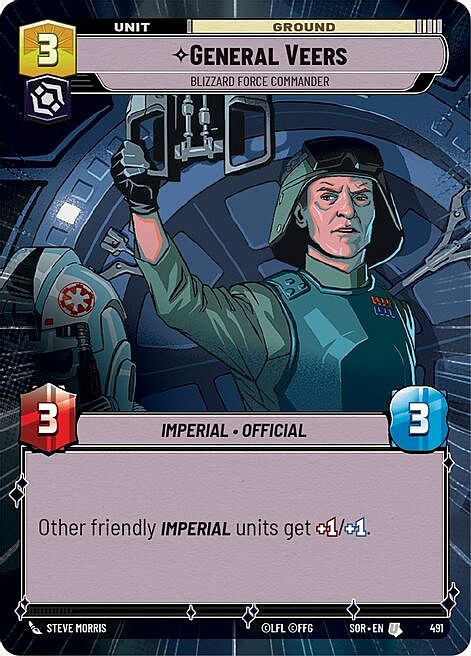 General Veers - Blizzard Force Commander Card Front