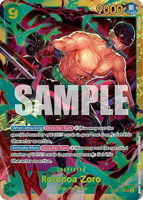 Roronoa Zoro Card Front