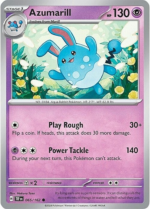 Azumarill Card Front