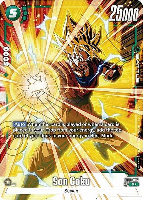 Son Goku Card Front