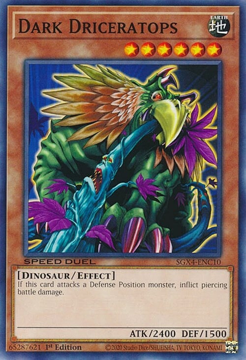 Dark Driceratops Card Front