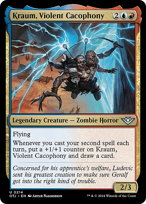 Kraum, Violent Cacophony Card Front