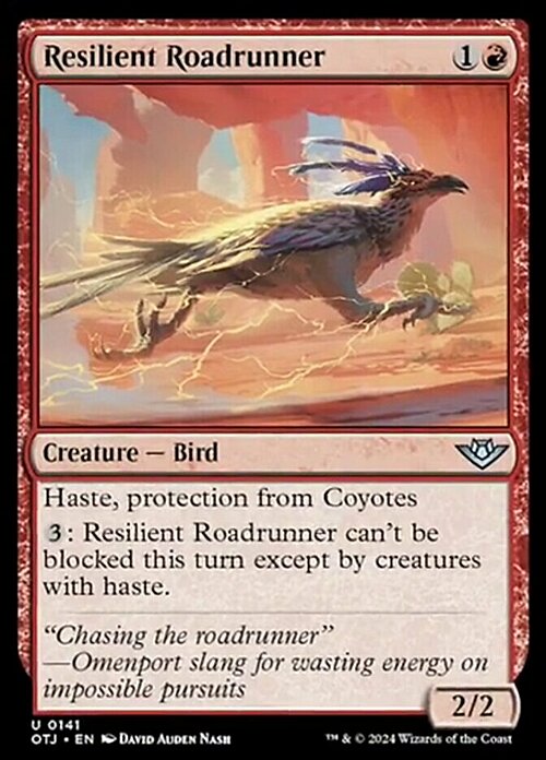 Resilient Roadrunner Card Front