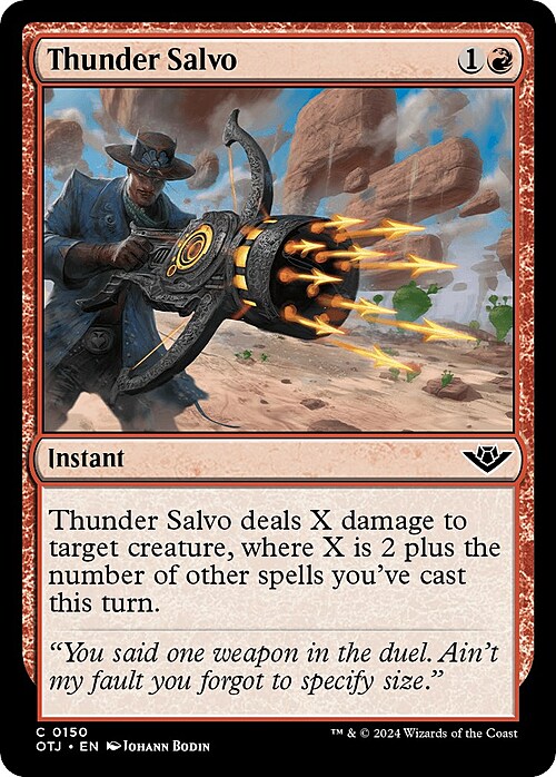 Thunder Salvo Card Front