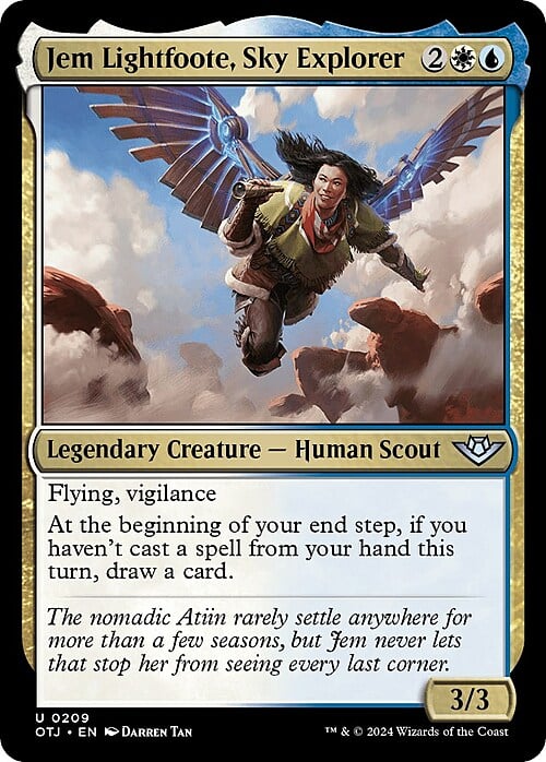 Jem Lightfoote, Sky Explorer Card Front