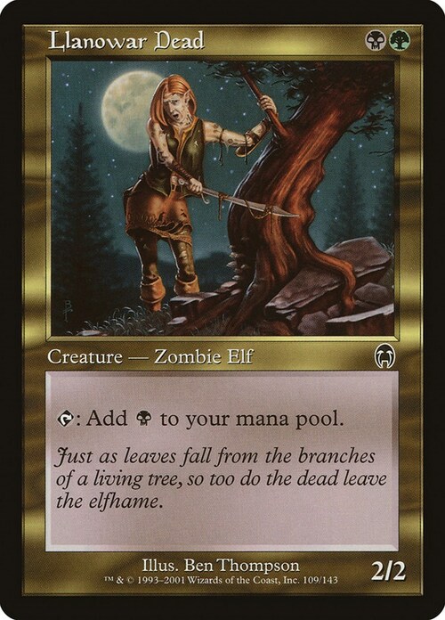 Llanowar Dead Card Front