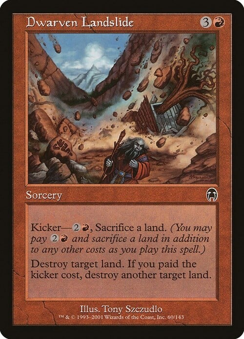 Dwarven Landslide Card Front