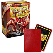 100 Dragon Shield Sleeves - Matte Ruby