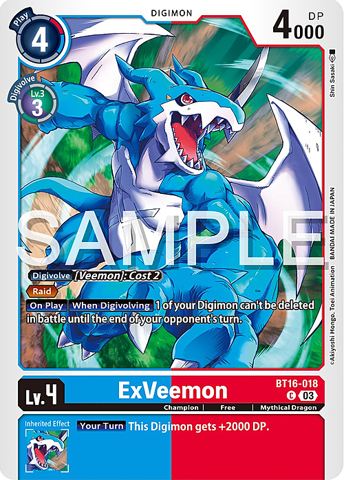 ExVeemon Card Front