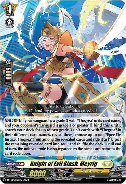 Knight of Evil Slash, Meyrig Card Front