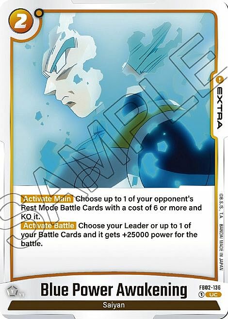 Blue Power Awakening Card Front