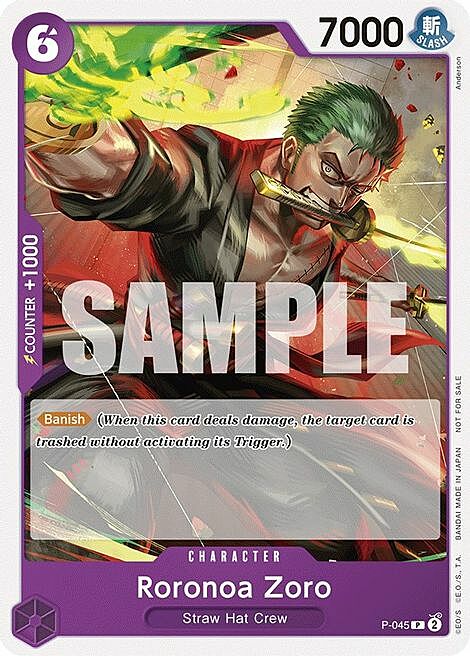 Roronoa Zoro Card Front