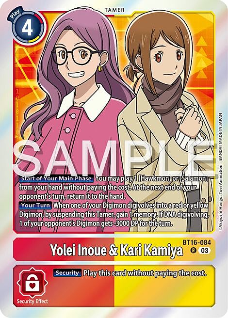 Yolei Inoue & Kari Kamiya Card Front