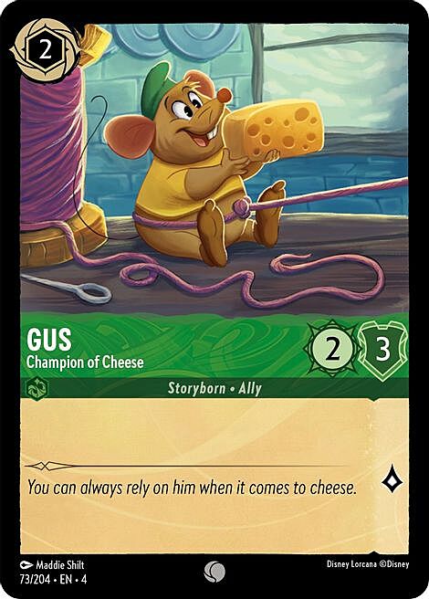 Gus - Champion of Cheese Card Front