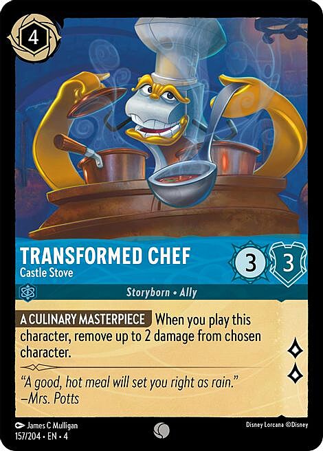 Transformed Chef - Castle Stove Card Front