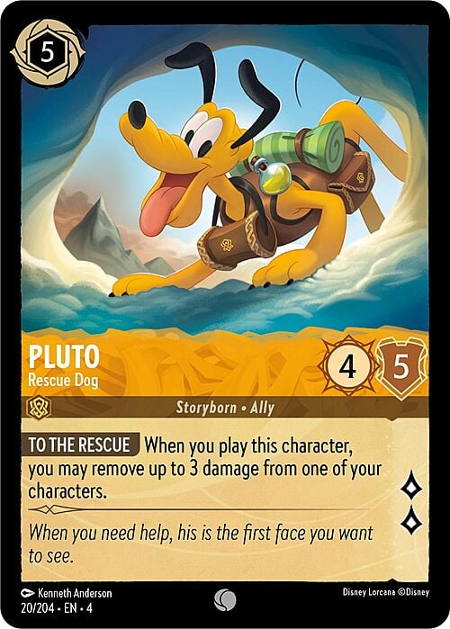 Pluto - Rescue Dog Card Front