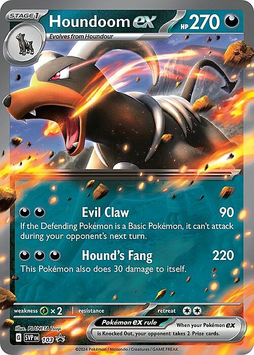 Houndoom ex Card Front