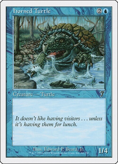 Horned Turtle Card Front