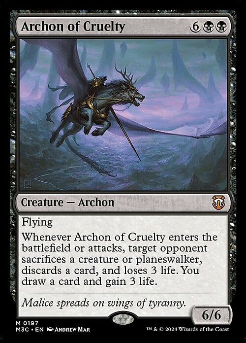 Archon of Cruelty Card Front