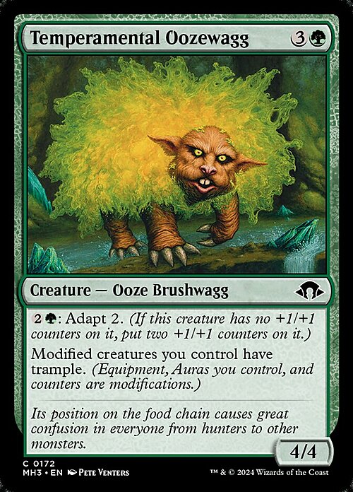 Temperamental Oozewagg Card Front