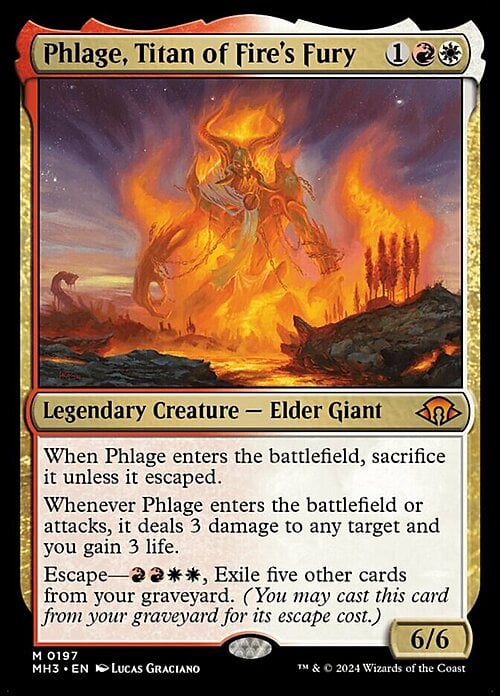 Phlage, Titan of Fire's Fury Card Front