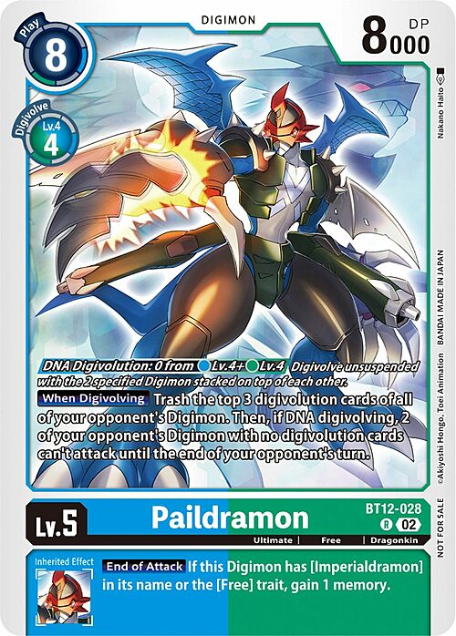 Paildramon Card Front