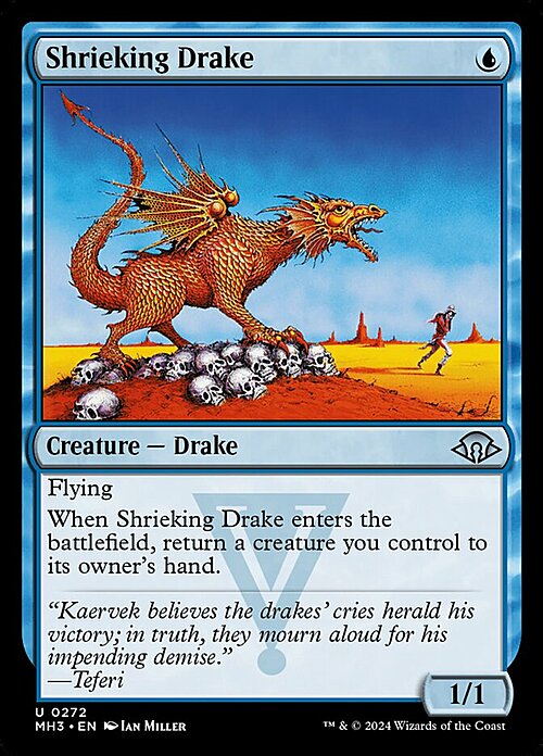 Shrieking Drake Card Front