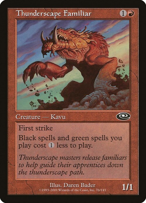 Thunderscape Familiar Card Front